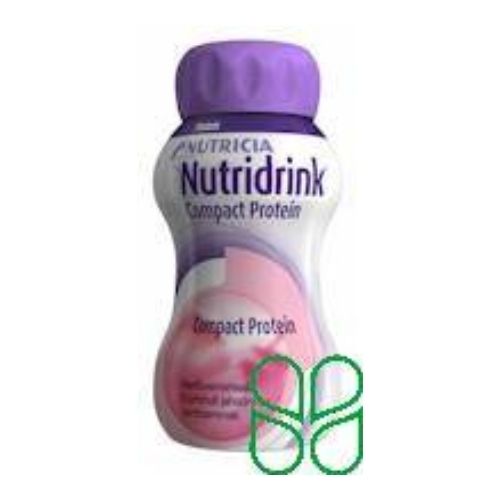 Nutridrink Compact Protein Drinkvoeding Aardbei Flesje 4 x 125 ml