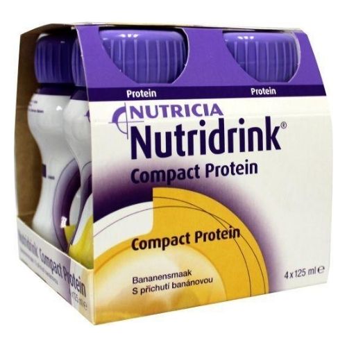 Nutridrink Compact Protein Drinkvoeding Banaan Flesje 4 x 125 ml