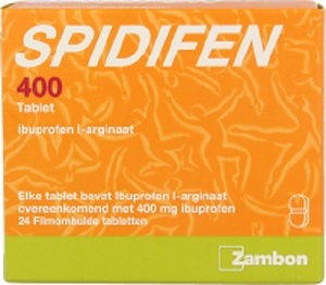 Spidifen Ibuprofen 400mg Tabletten 24 stuks