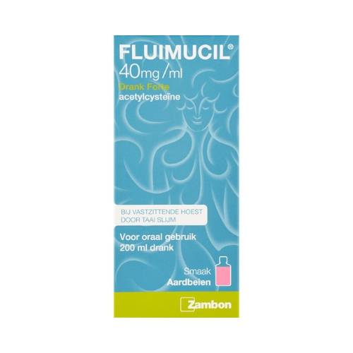 Zambon Fluimicil Acetylcysteïne 40/mg/ml Drank 200ml