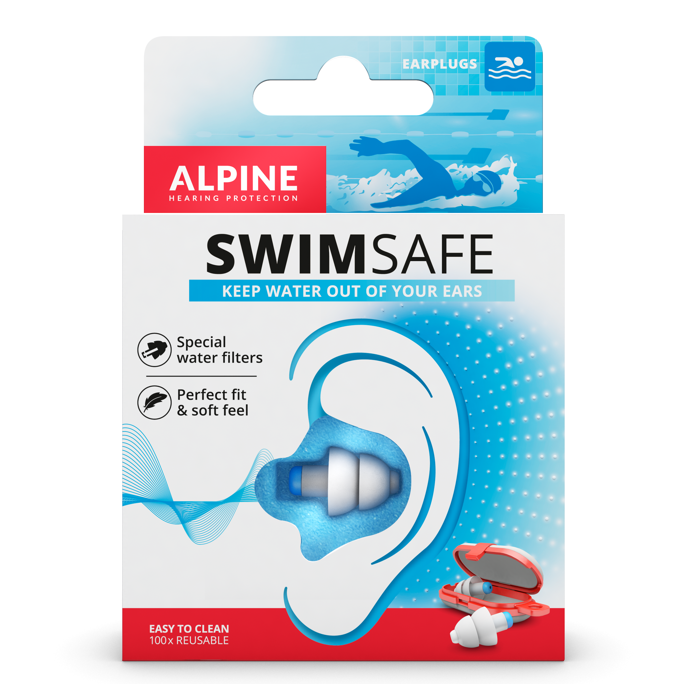 Alpine Swimsafe - Zwem Oordoppen 1 Paar