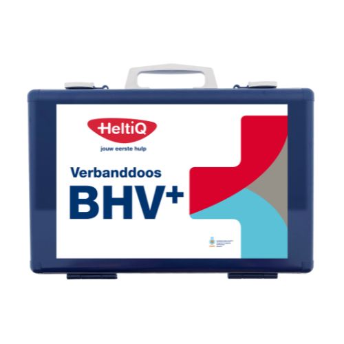 HeltiQ BHV Verbanddoos Modulair, BHV + (blauw), 1 verbanddoos 6 stuks modules