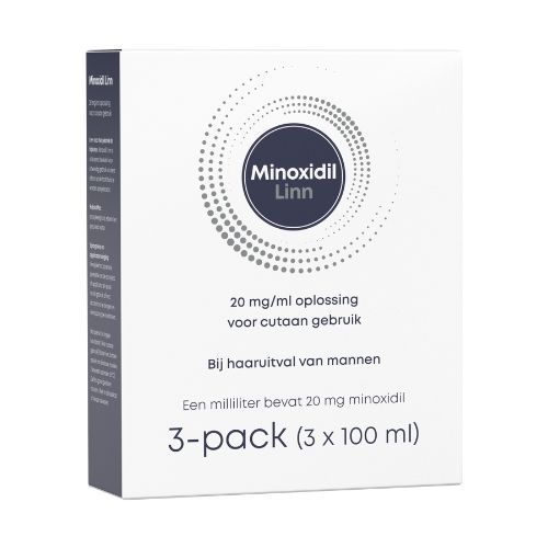 Minoxidil Linn oplossing v cutaan gebruik 20mg/ml 3 flacon 100ml