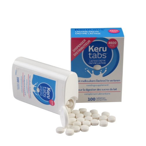 Kerutabs Lactase Enzym Tabletten 100 stuks