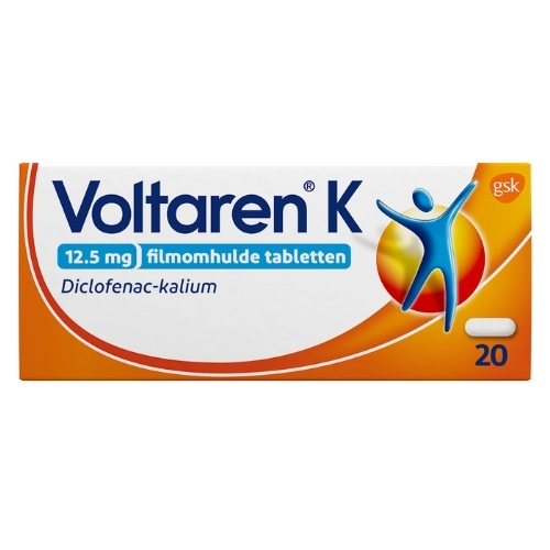 Voltaren K 12,5 mg Diclofenac-Kalium Filmomhulde Tabletten 20 Stuks