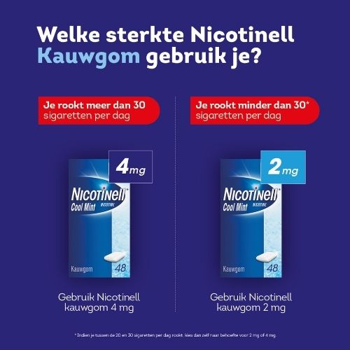 Nicotinell Cool Mint Nicotine 4mg Kauwgums 48 stuks