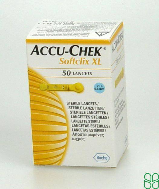 Accu-Chek Softclix XL Lancet Steriel 50 Stuks