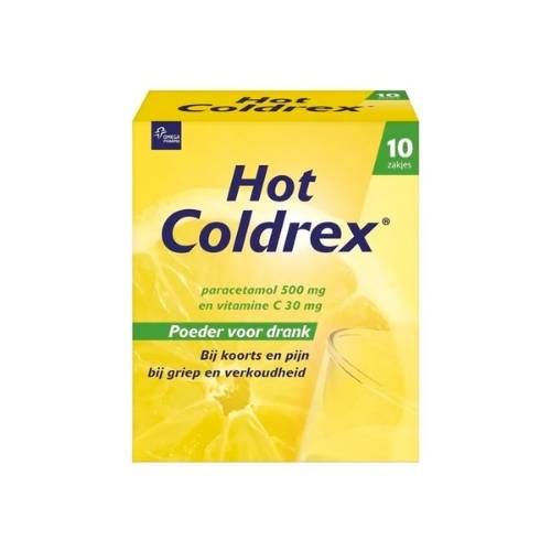 Hot Coldrex Vitamine C Paracetamol 500mg Sachets 10 stuks