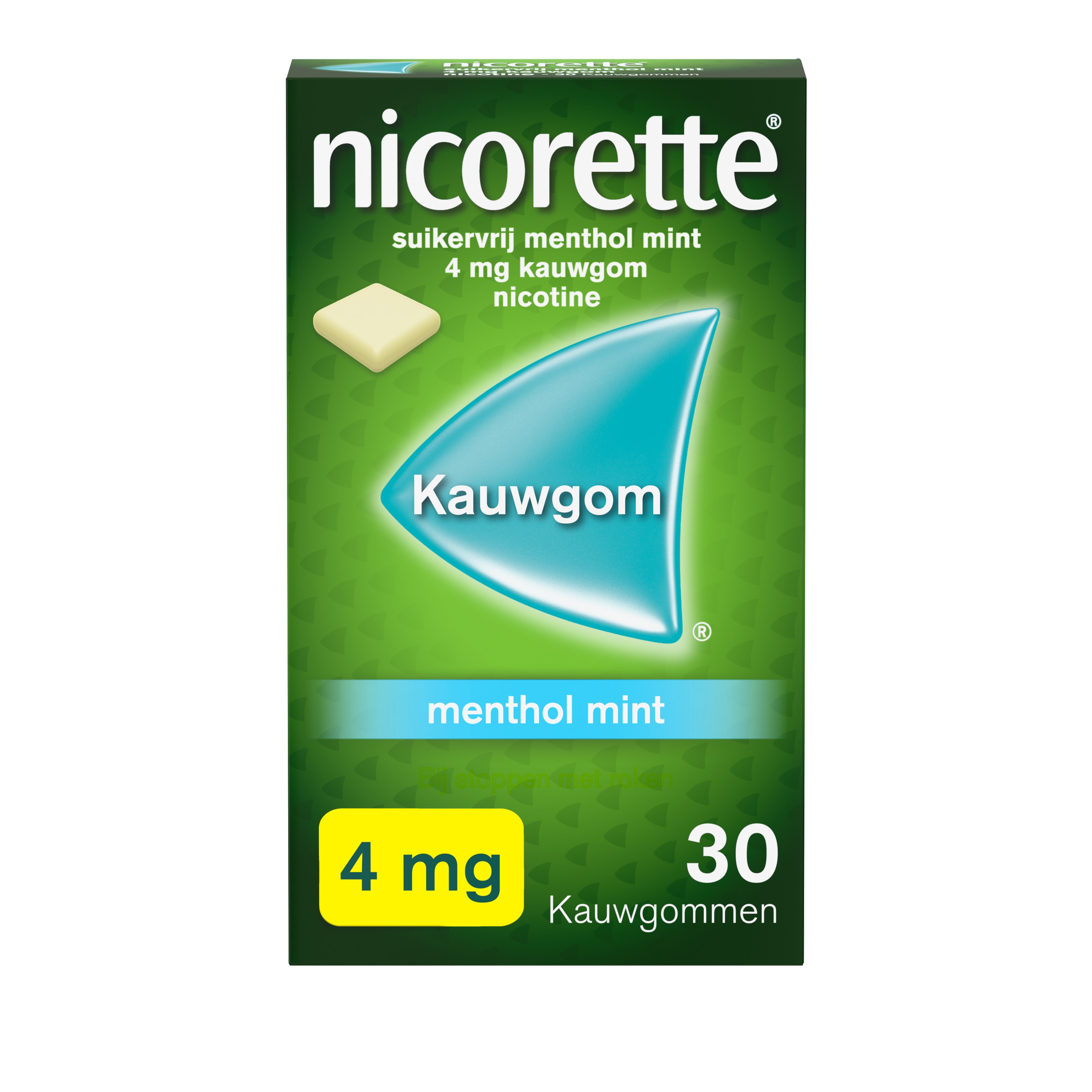Nicorette Kauwgom Methol Mint 4mg 30 stuks