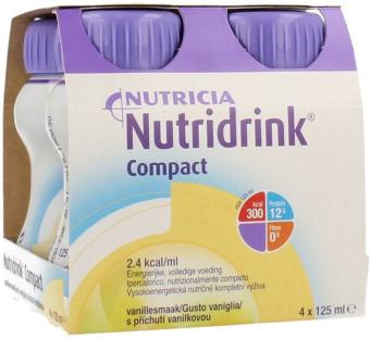 Nutridrink Compact Drinkvoeding Vanille Flesje 4 x 125 ml
