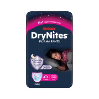 Huggies Drynites Meisjes 4-7 Luierbroekjes 10 stuks