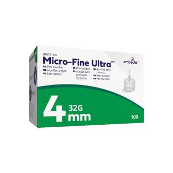 Embecta Micro-Fine Ultra Pennaalden 32gx4mm 100 stuks