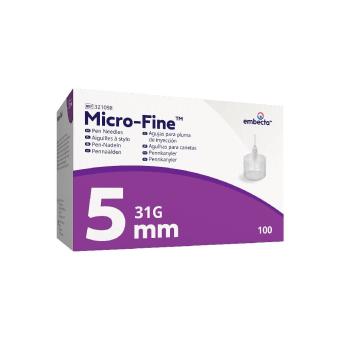 Embecta Micro-Fine Ultra pennaalden 31gx5mm 100 stuks