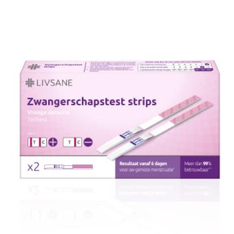 Livsane Vroege Detectie Zwangerschapstest Strips 2 stuks
