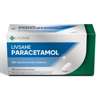 LIVSANE Paracetamol Filmomhulde Tablet Ovaal 500mg 50 Stuks