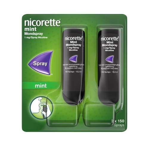 Nicorette mondspray MINT 1MG duo spray 150ml
