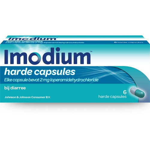 Imodium Loperamide 2mg Harde Capsules 6 stuks