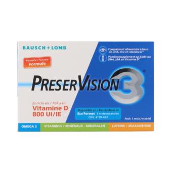 Preservision 3 Vitamine D Soft Gel Capsules 60 stuks