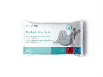 Livsane Sensitive Babydoekjes 80 stuks