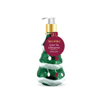 TAKE-TIME Handzeep Kerstboom Green Tea & Bergamot 310ml 