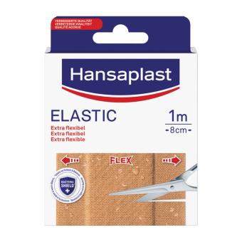 Hansaplast Elastic Pleister 1m x 8cm 1 stuk