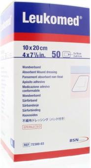 Leukomed wondpleister 10x20cm 50st