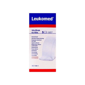 Leukomed wondpleister 10x25cm 5st