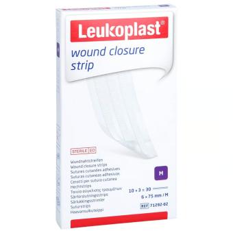 Leukoplast wound closure strip white 6x75mm 30st