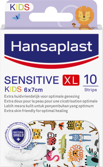Hansaplast Sensitive Kids Dierenpleister Xl 6x7cm 10 Stuks