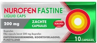 Nurofen Fastine Liquid Capsule 200mg 10 stuks