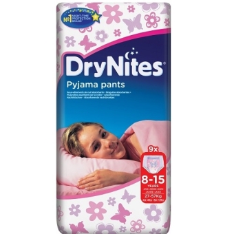 Huggies Drynites Pants Girl 8-15 Jaar 27-57Kg 9 Stuks