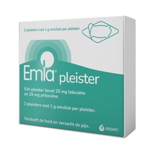 Emla Lidocaïne & Prilocaïne 25mg Pleisters 2 stuks