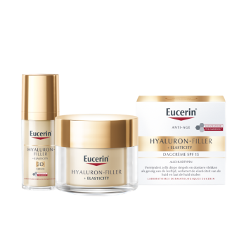 Eucerin Hyaluron-Filler + Elasticity Routine Set - 3D Serum 30ml en Dagcrème SPF15 50ml