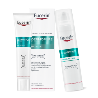 Eucerin DermoPure Routine Set - Matterende Fluïde 50ml en Triple Action Serum 40ml
