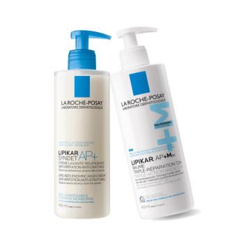 La Roche-Posay Lipikar Routine Set - Baume AP+MAX 400ml en Syndet AP+ lichaamsreiniging 400ml