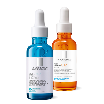 La Roche-Posay Hyalu B5 Serum 30ml en Pure Vitamine C Serum 30ml Routine Set