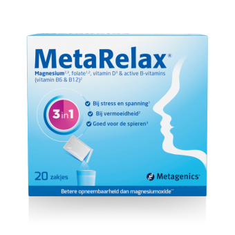 Metagenics MetaRelax Magnesiumglycerofosfaat 1800mg Sachets 20 stuks