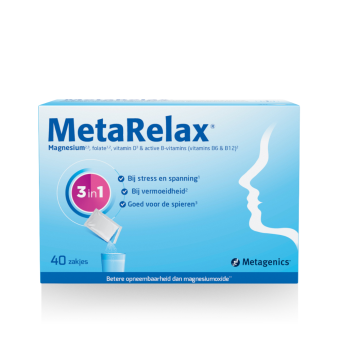 Metagenics MetaRelax Magnesiumglycerofosfaat 1800mg Sachets 40 stuks