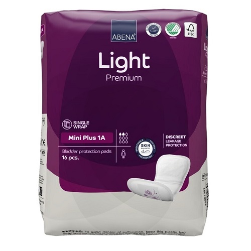 Abena Light Premium Mini Plus 1A Inleggers 16 stuks