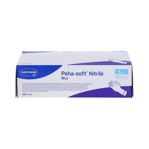 Peha-soft Nitrile S Blauwe onderzoekshandschoenen 150 stuks