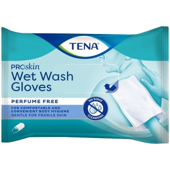 Tena Wet Wash GLove Washand No Perfume 5 stuks