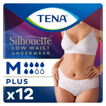 Tena Silhouette Normal Blanc Lage Taille M 12 stuks