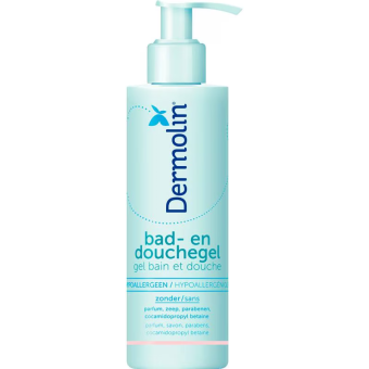 Dermolin Bad- en douchegel CAPB vrij 200 ml