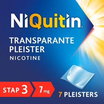 Niquitin Clear Stap 3 Nicotine 7mg/24uur Pleisters 7 stuks