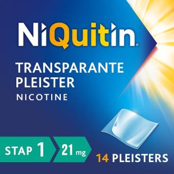 NiQuitin Clear Stap 1 Nicotine 21mg/24 uur Pleisters 14 stuks