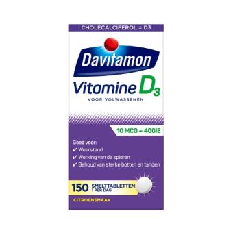 Davitamon D Volwassenen Smelttabletten 150 stuks