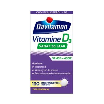 Davitamon D 50+ Smelttabletten 130 stuks