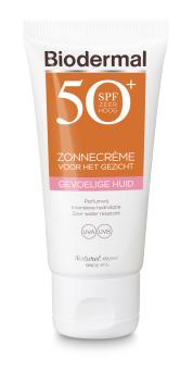 Biodermal Gevoelige Huid SPF50 Zonnecrème 50ml