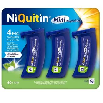 Niquitin Mini Nicotine 4mg Zuigtabletten 60 stuks