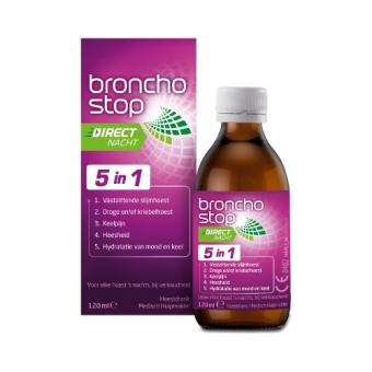 Bronchostop Direct Nacht 5-in-1 Hoestdrank 120ml